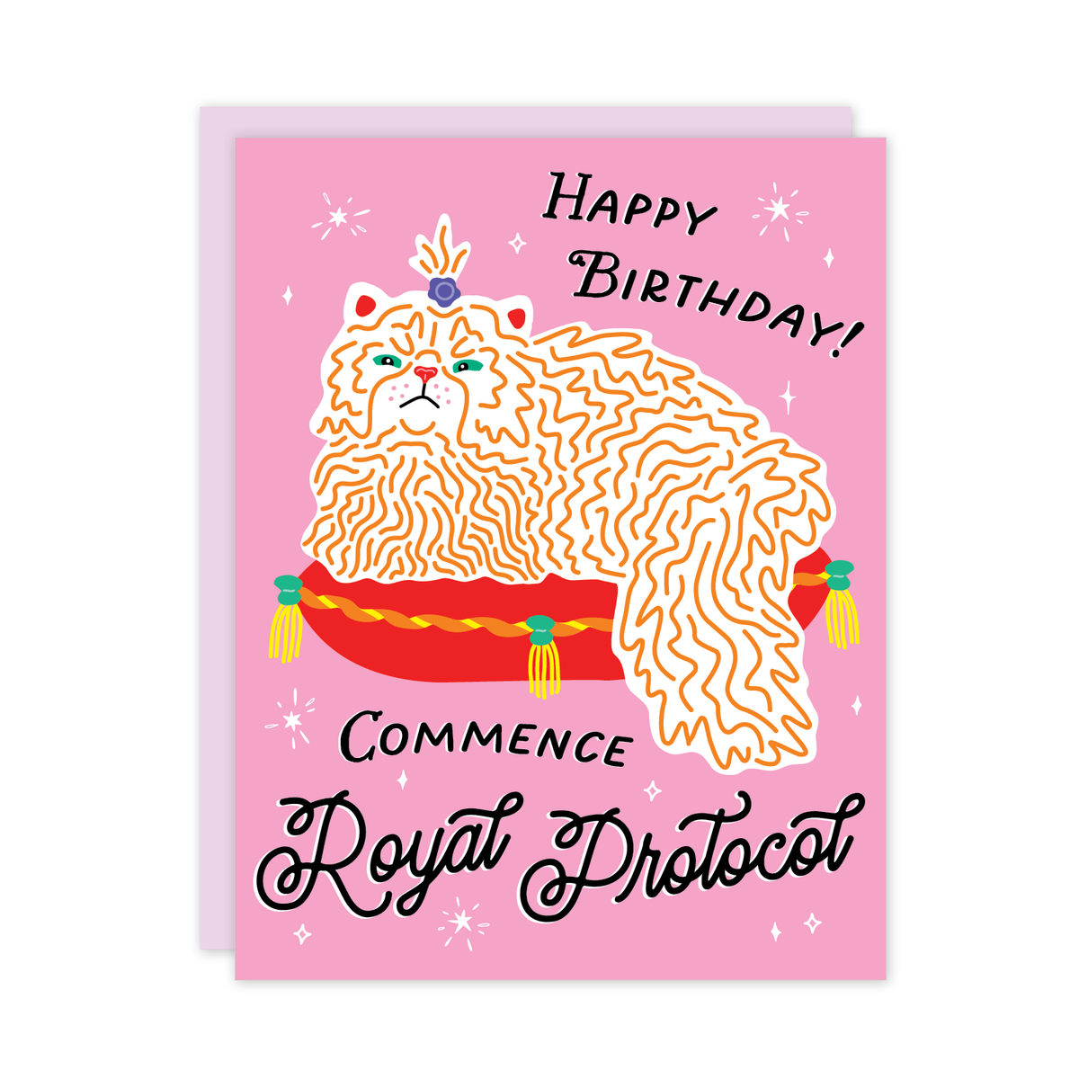 Royal Cat Birthday Card – Mutual Adoration + POST