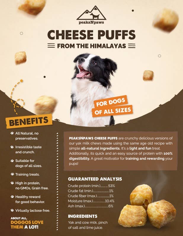 Yak Chew Cheese Puffs for Dogs of All Sizes Mutual Adoration + POST