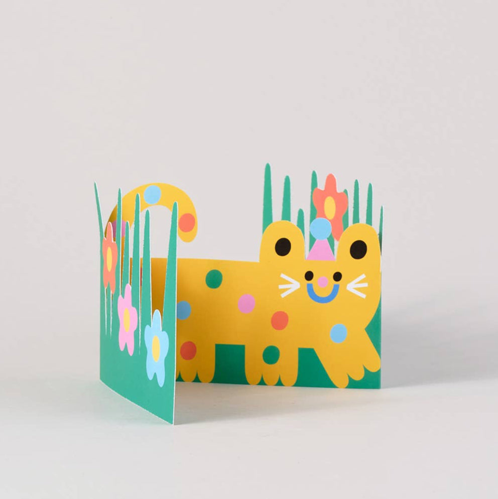 Cat Fold Out Kid's Birthday Card – Mutual Adoration + POST