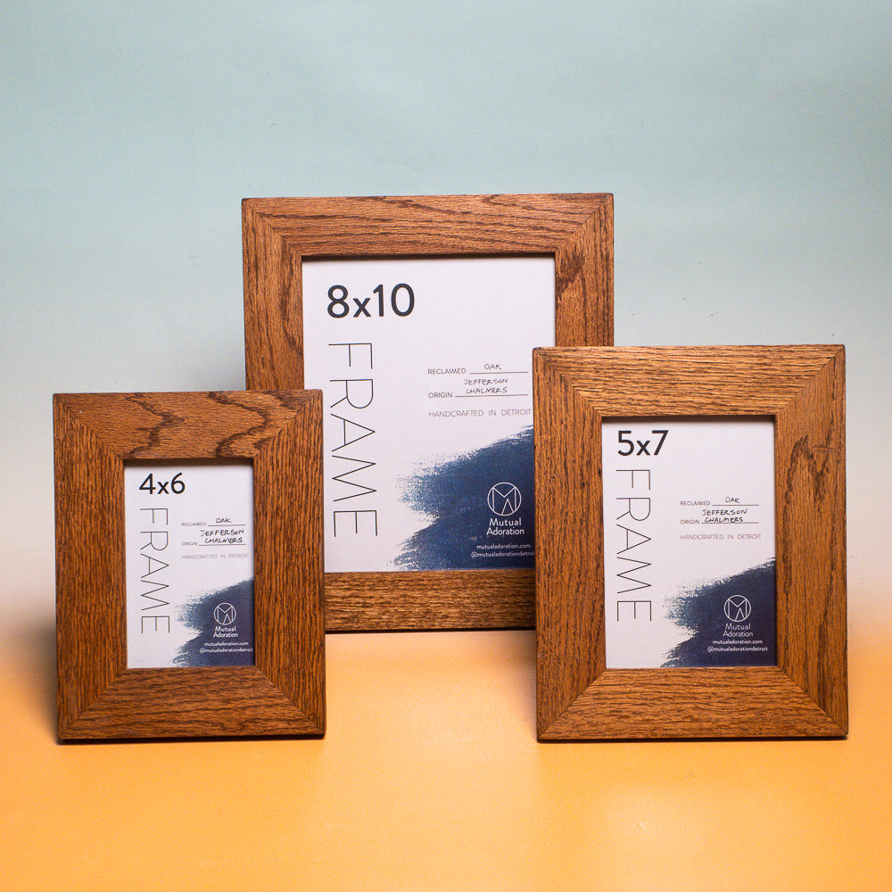 Wide Rich Brown Reclaimed Wood Picture Frames – Mutual Adoration + POST