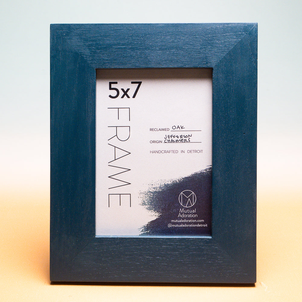 Wide Teal Reclaimed Wood Picture Frames Mutual Adoration + POST