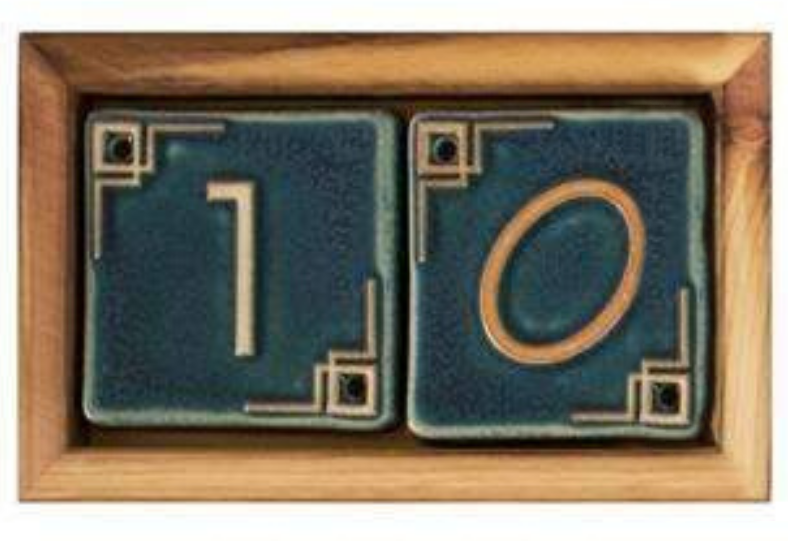 PEWABIC ADDRESS TILE FRAMES – Mutual Adoration + POST