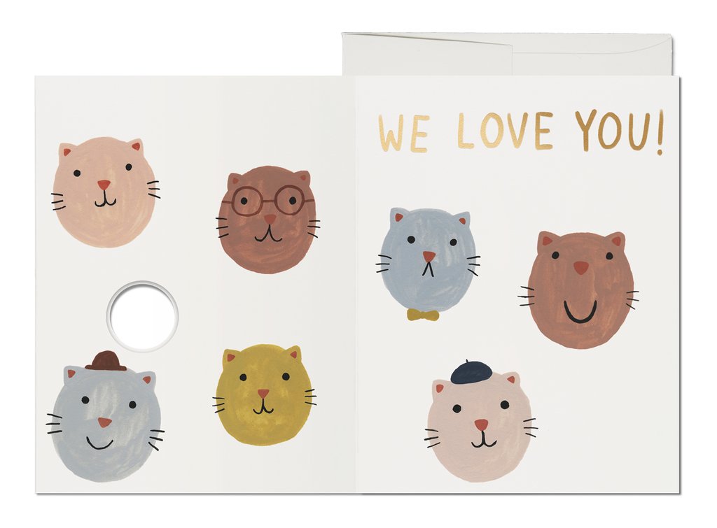 Lots of Cats We Love You Birthday Card – Mutual Adoration + POST