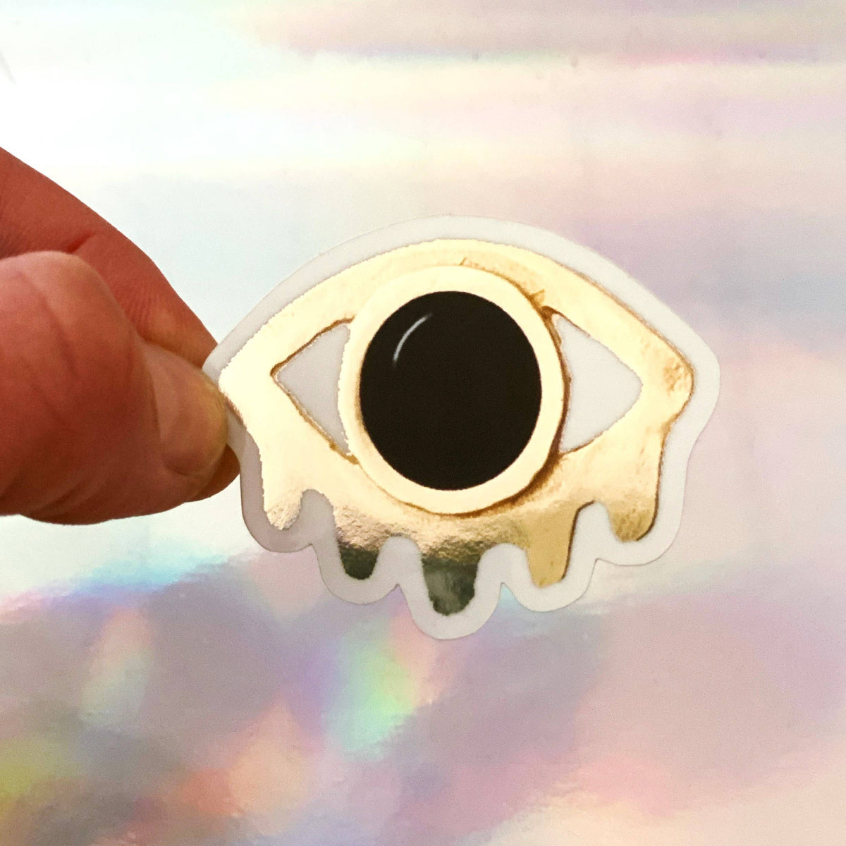 Metallic Gold Vinyl Eye Sticker Mutual Adoration + POST