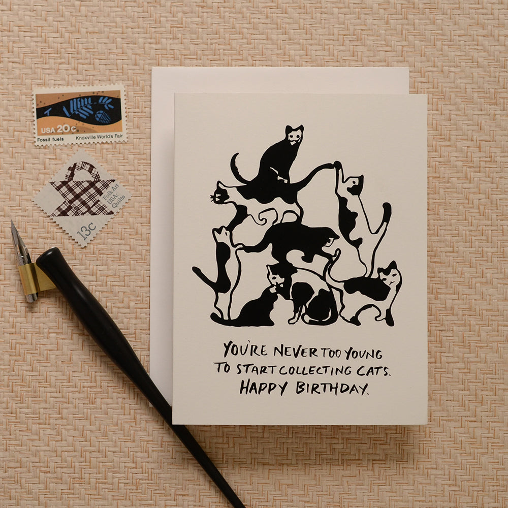 Cat Tower Birthday Card – Mutual Adoration + POST
