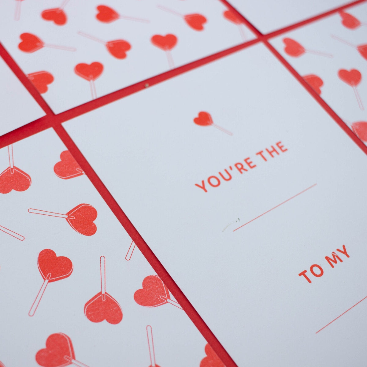 You're The Blank to My Blank Pack of 6 Valentine Notecards Mutual
