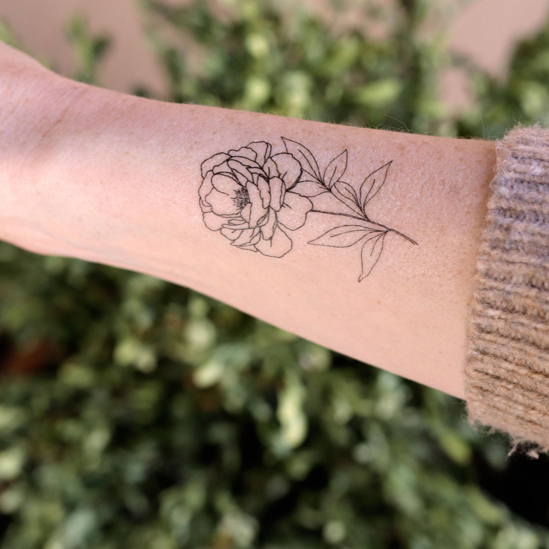 Peony Tattoos for September Birth Flowers