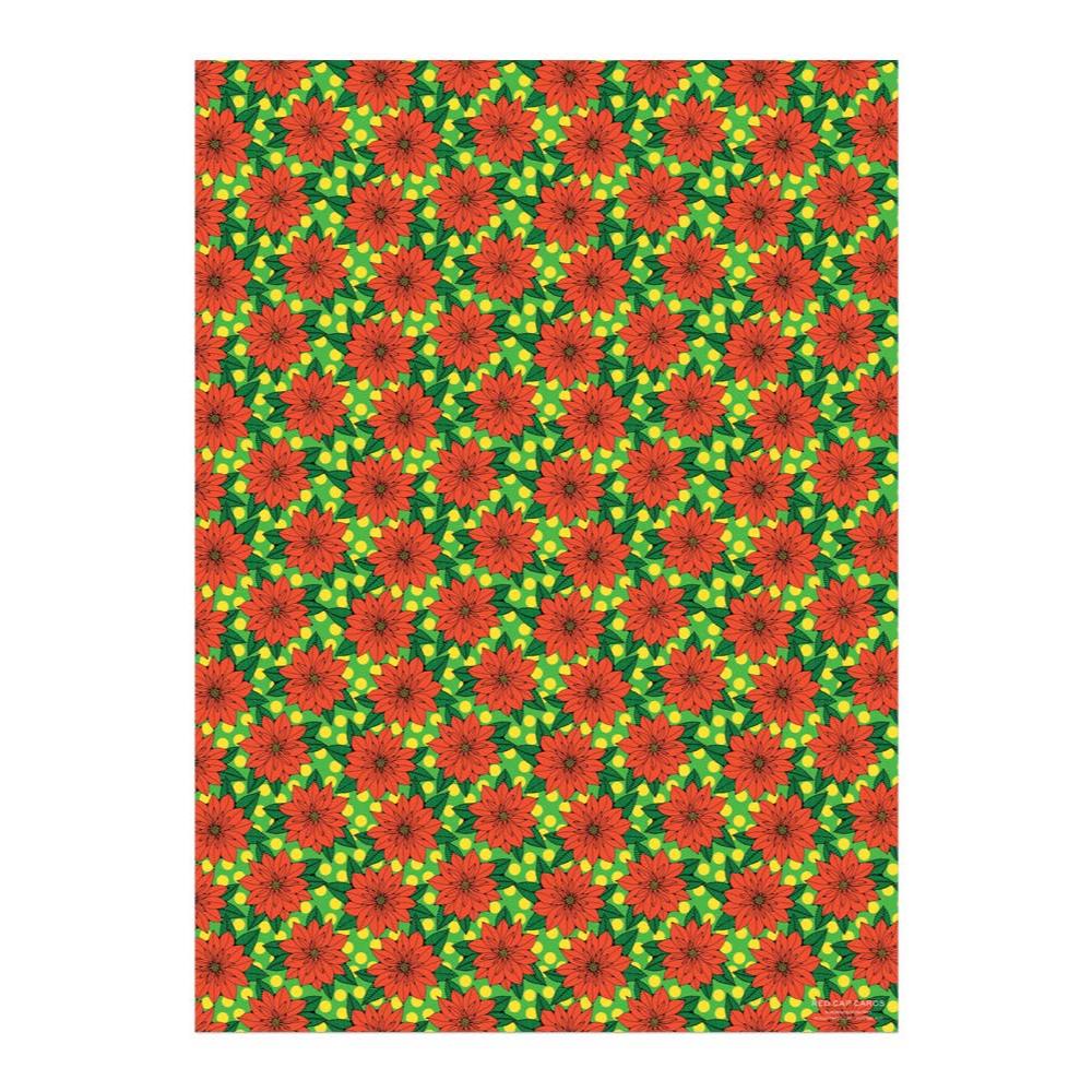 Big Poinsettia Wrapping Paper Sheet – Mutual Adoration + POST