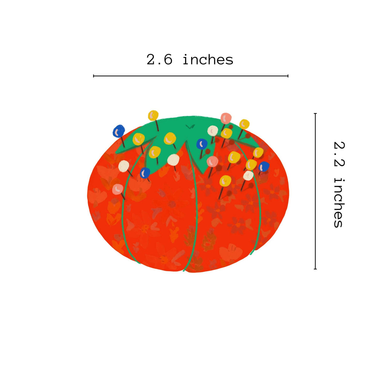 Red Pin Cushion Sticker – Mutual Adoration + POST
