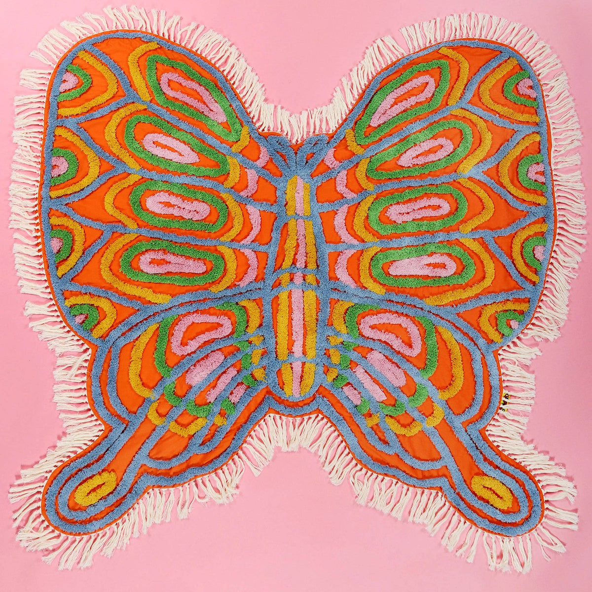 Chenille Butterfly Throw Blanket