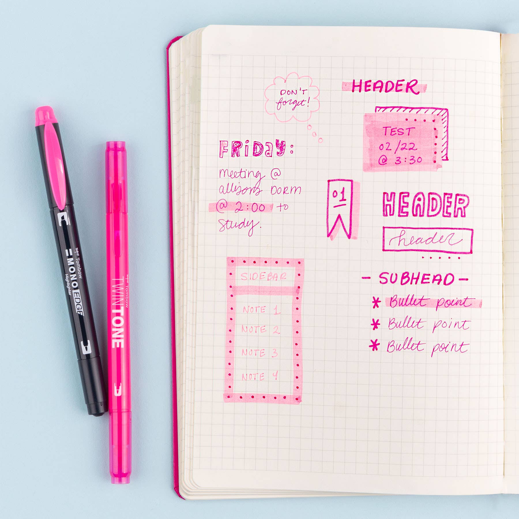 Creative Notetaking Kit Multi Pen Pack – Mutual Adoration + POST