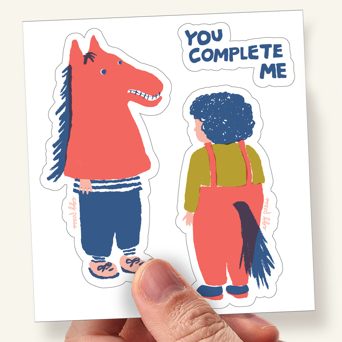You Complete Me Friendship Vinyl Sticker Trio – Mutual Adoration + POST