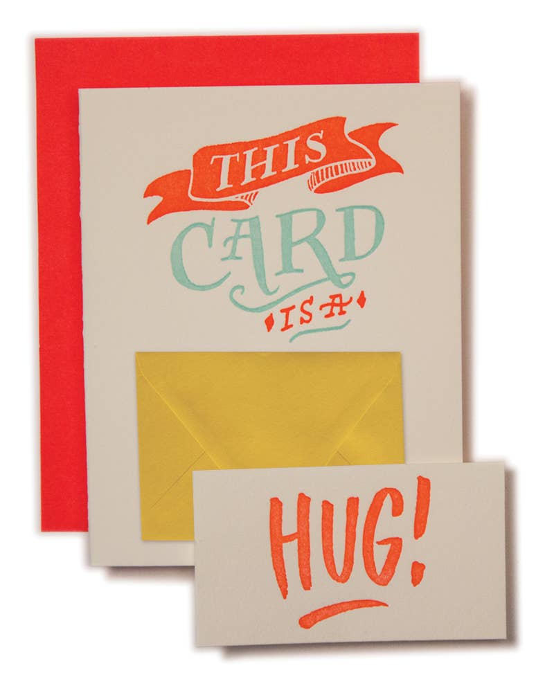 This Card Is A Hug Friendship Card – Mutual Adoration + POST