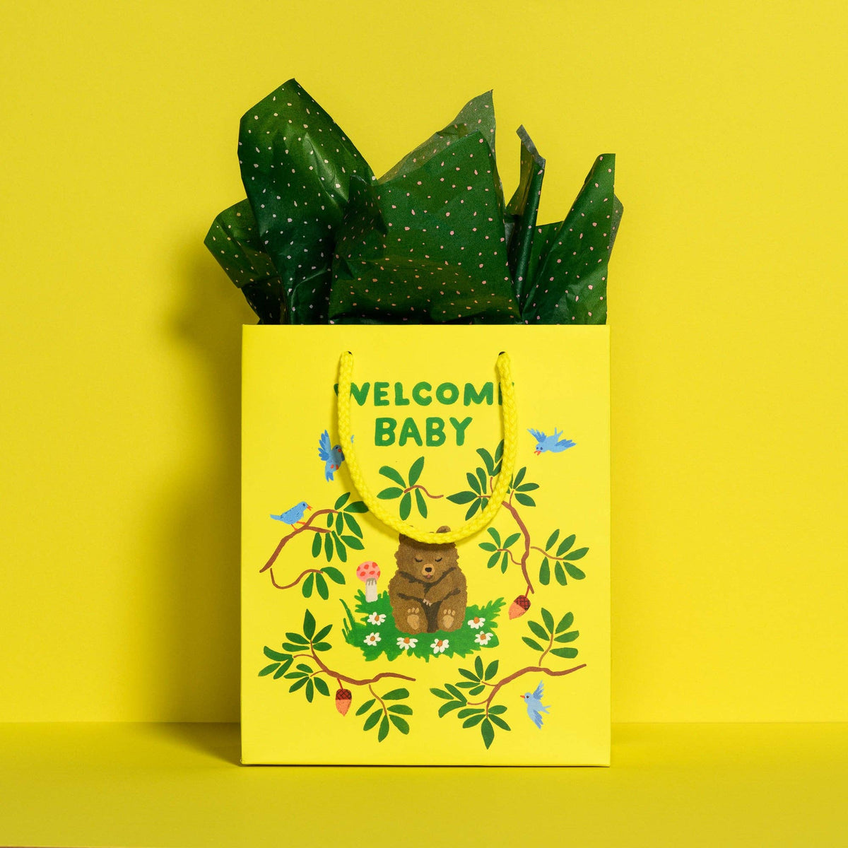 Pink Flecks Green Tissue Paper – Mutual Adoration + POST