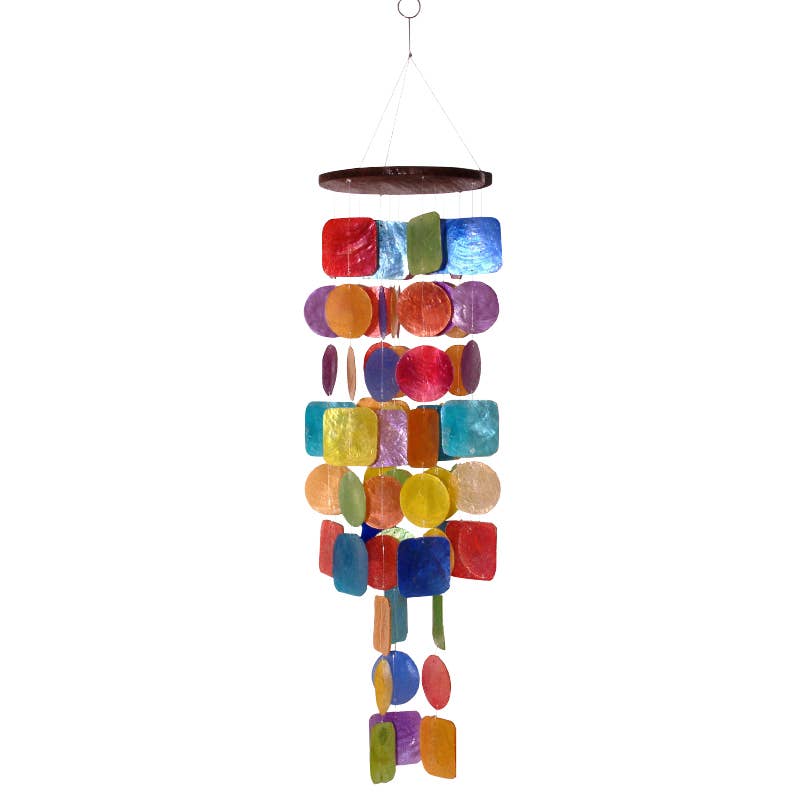 Mbite Mutua Rainbow Capiz Shell Wind Chime Mobile – Mutual Adoration + POST