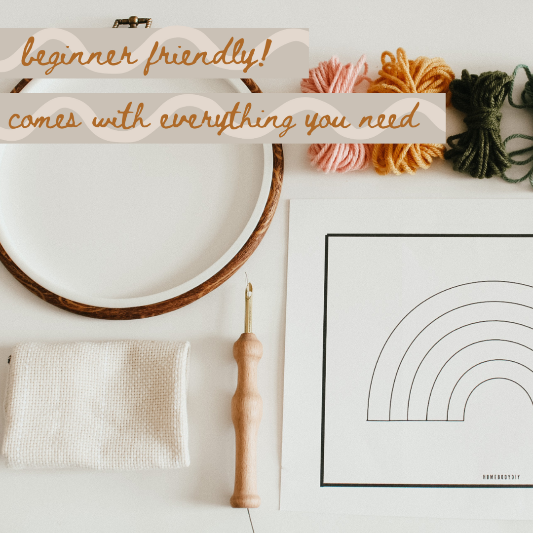 Bee Beginner DIY Punch Needle Kit – Mutual Adoration + POST