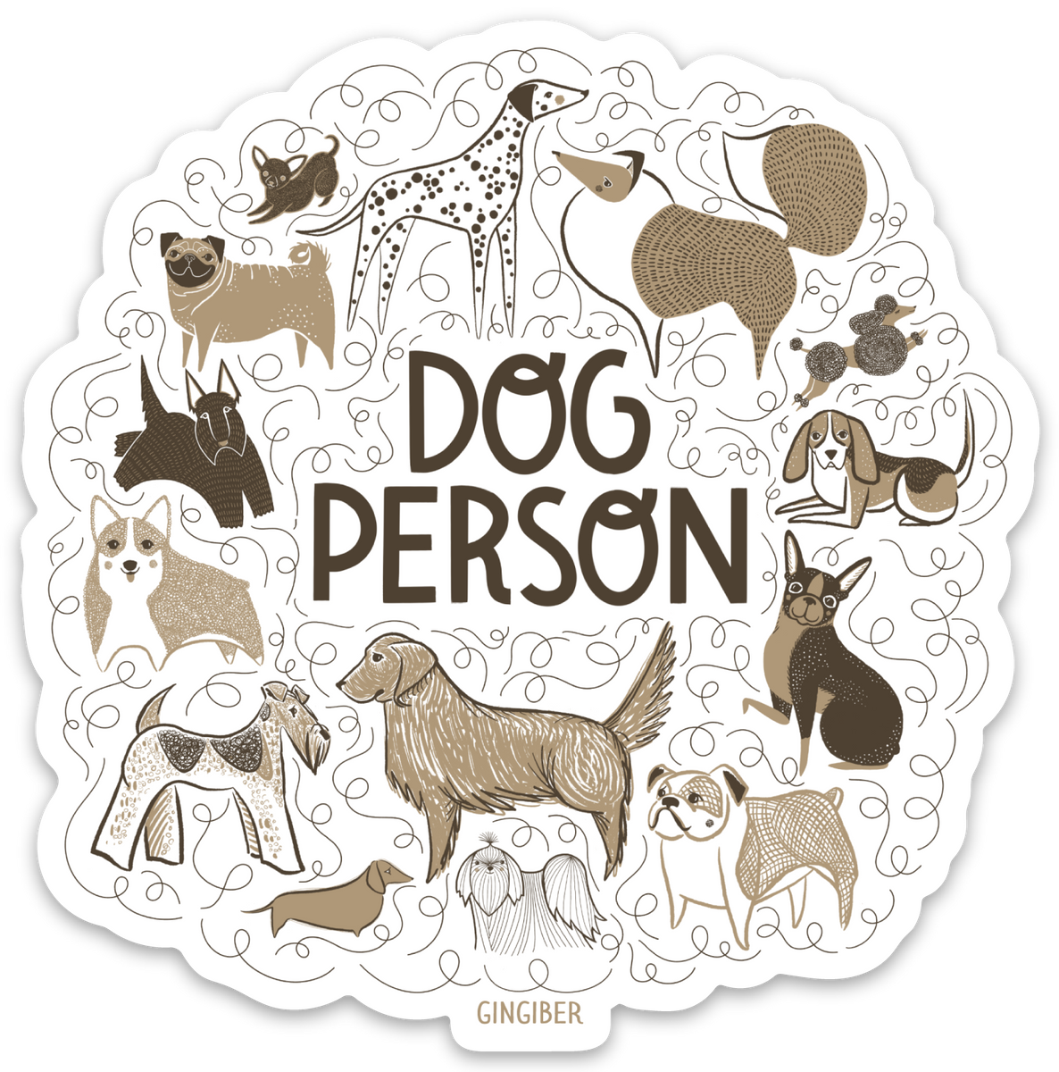 Dog Person Sticker – Mutual Adoration + POST