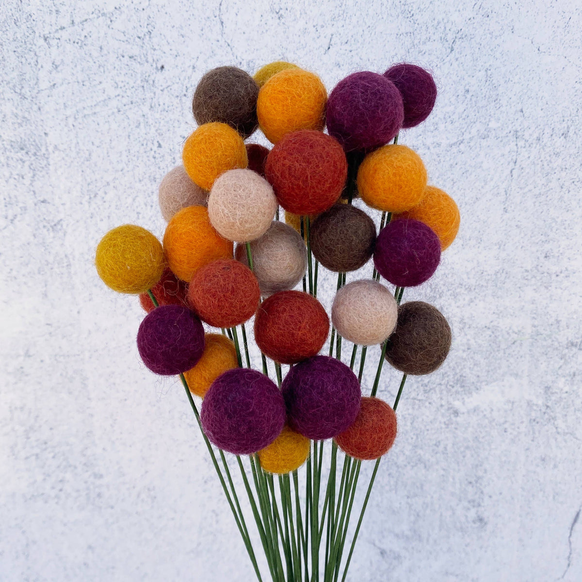 Tall Color Felt Blomma Stems – Mutual Adoration + POST