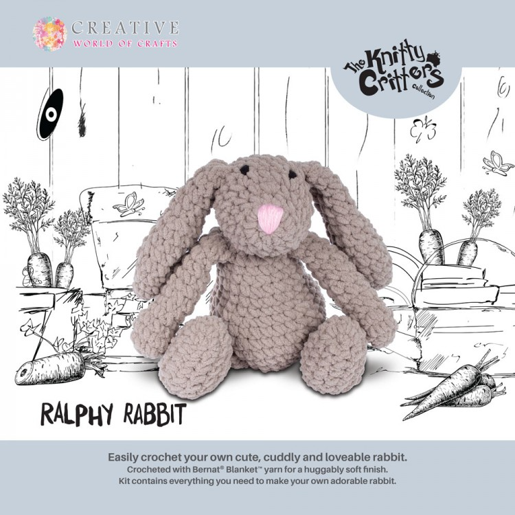 Ralphy Rabbit Knitty Critters Ralphy Rabbit Crochet Kit – Mutual Adoration + POST