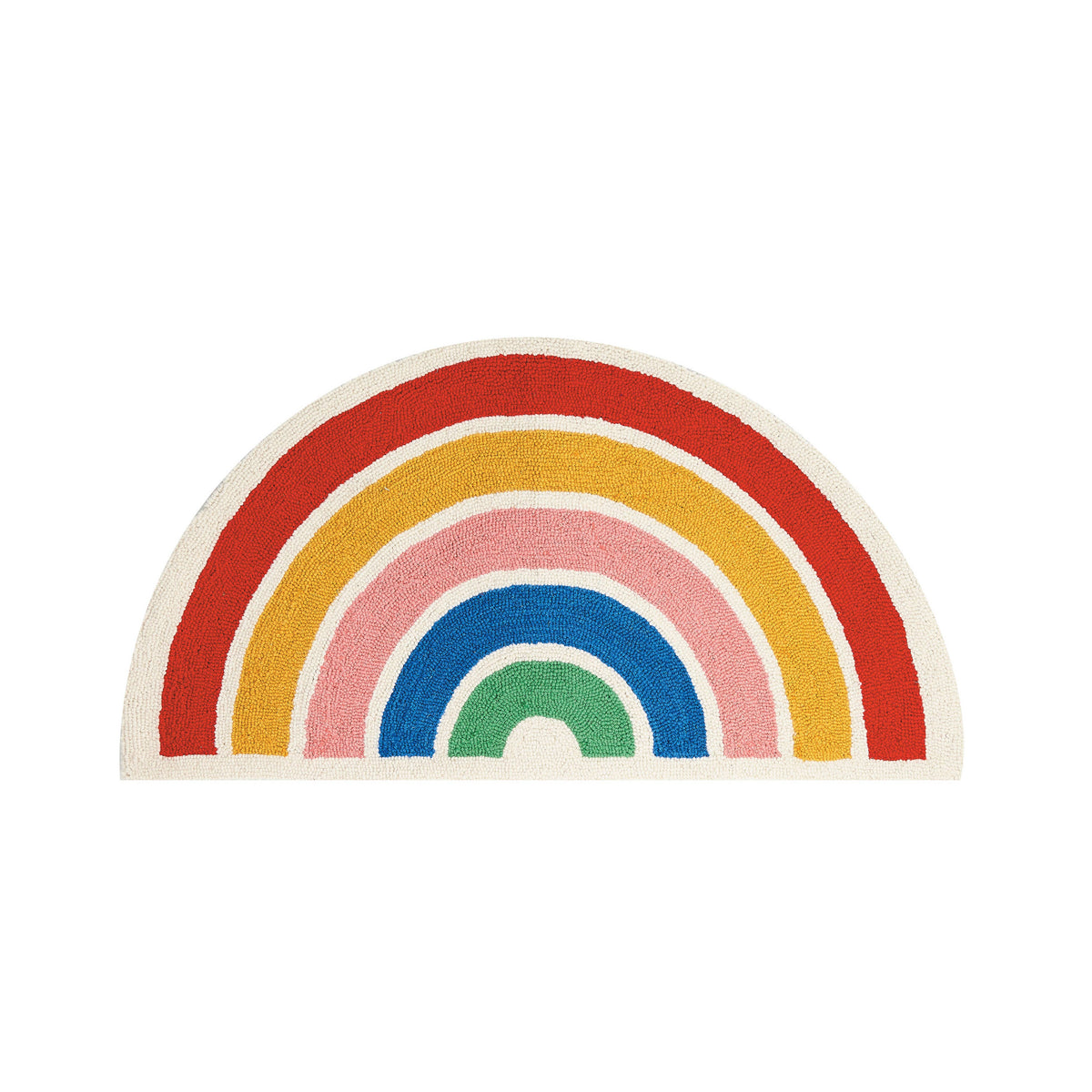 Wool Rainbow Rug Rainbow Shaped Wool Hook Rug – Mutual Adoration + POST