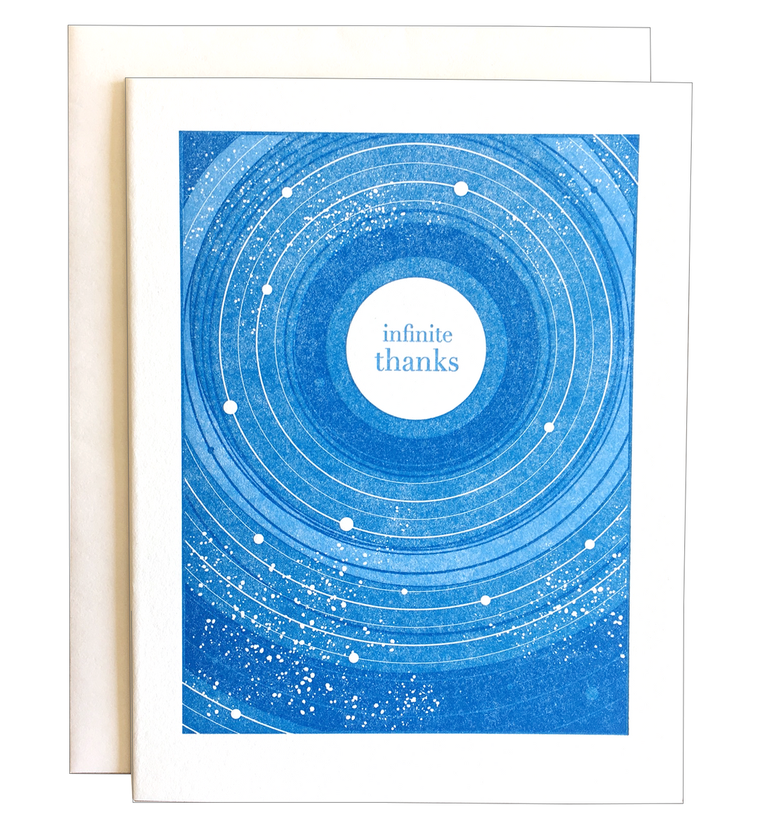 Infinite Thanks Letterpress Greeting Card – Mutual Adoration + POST