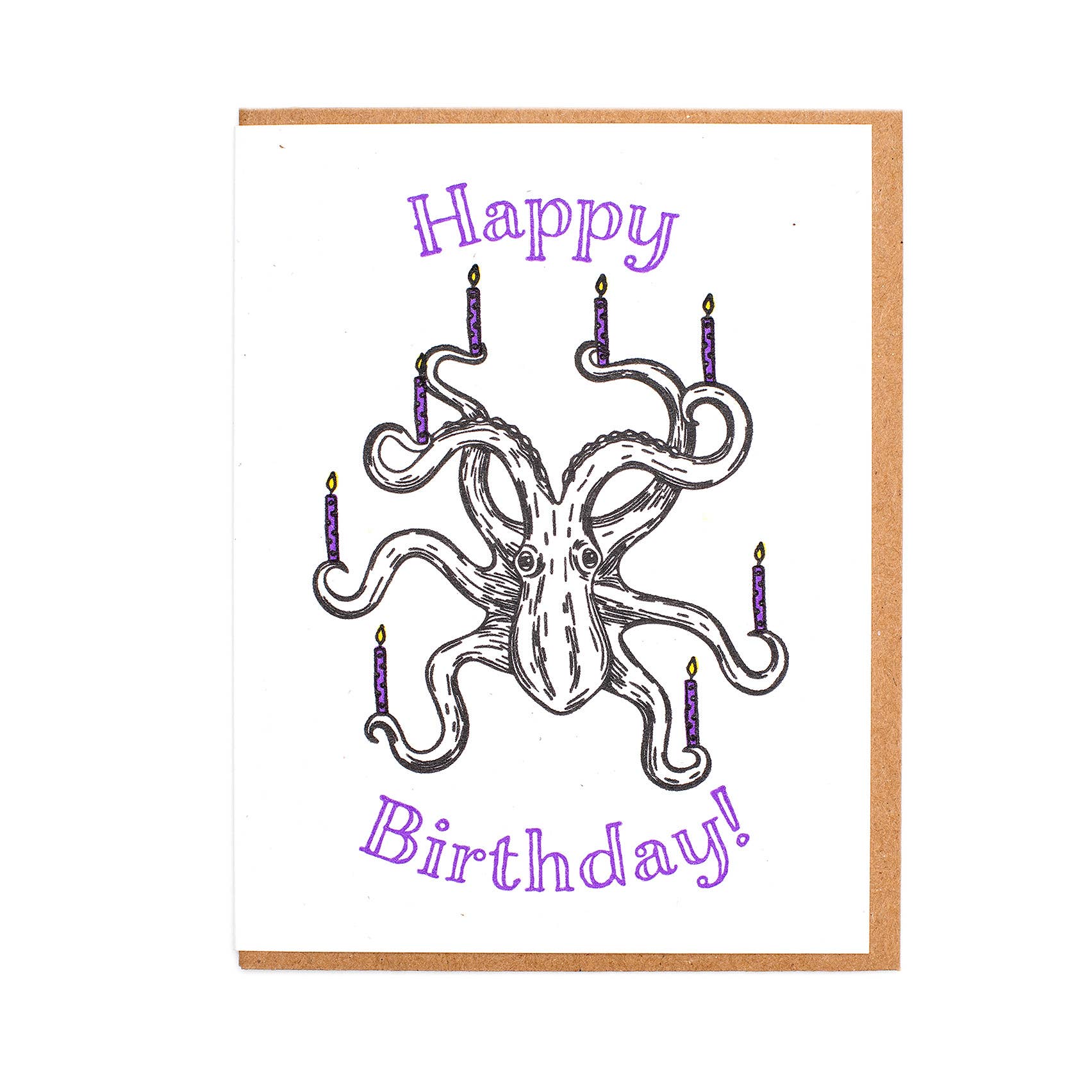 Octopus Birthday Greeting Card Mutual Adoration + POST