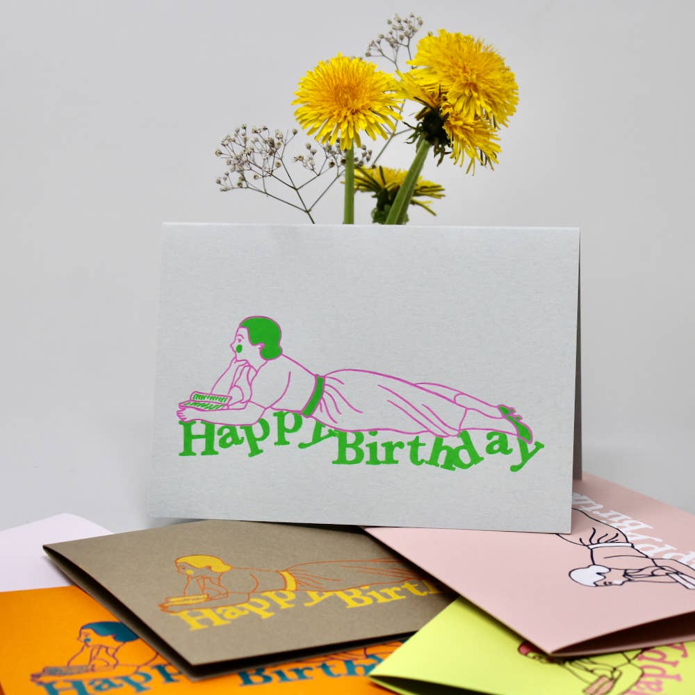 Birthday Reader Greeting Card – Mutual Adoration + POST