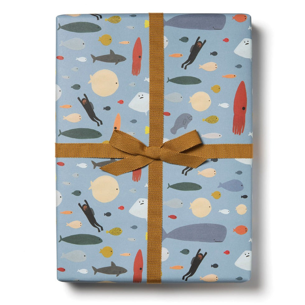 Scuba Diver Gift Wrapping Paper Roll – Mutual Adoration + POST