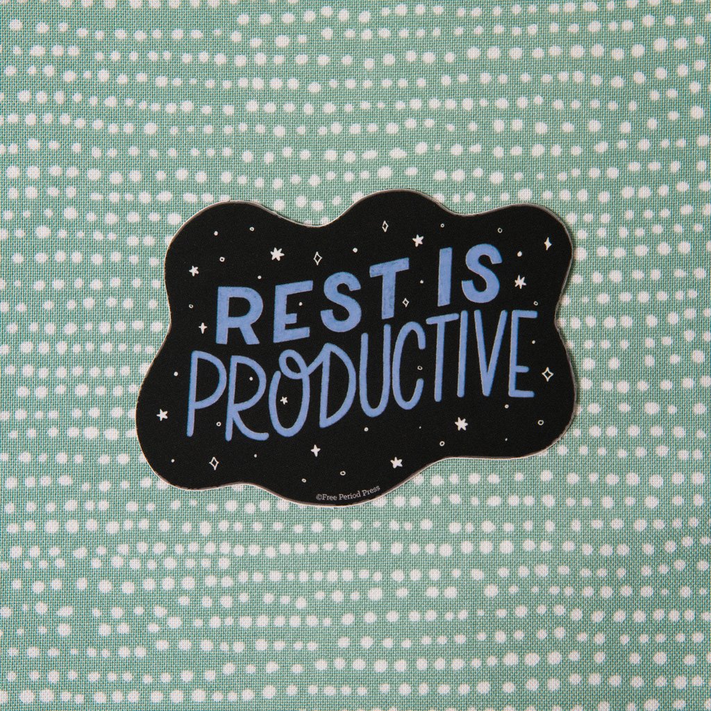 Rest is Productive Vinyl Sticker – Mutual Adoration + POST