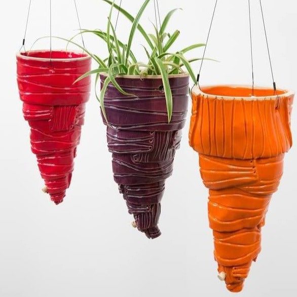 Ceramic Tornado Hanging Planter Pots – Mutual Adoration + POST