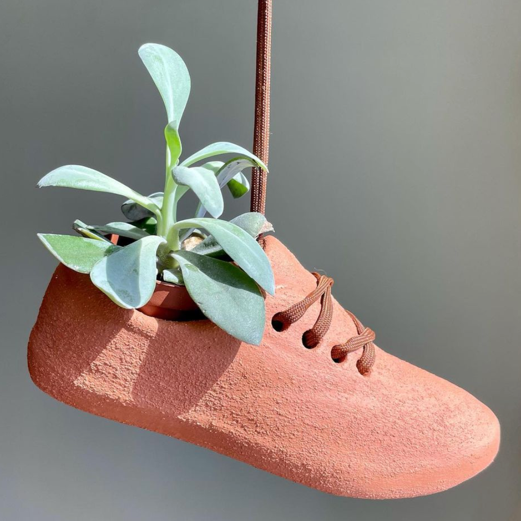 shoe hanger planter Terracotta Hanging Shoe Planters – Mutual Adoration + POST